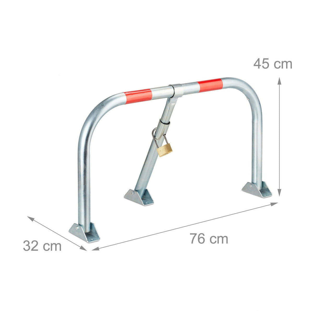 Folding Barrier Post with Lock