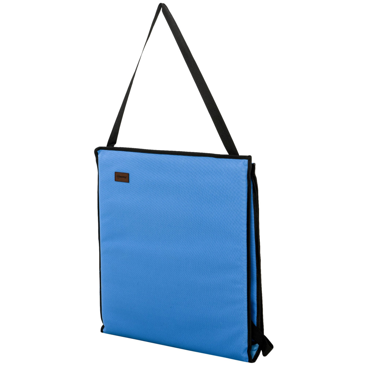 Folding Beach Lounger Set, Steel Frame, Blue, 2-Pack