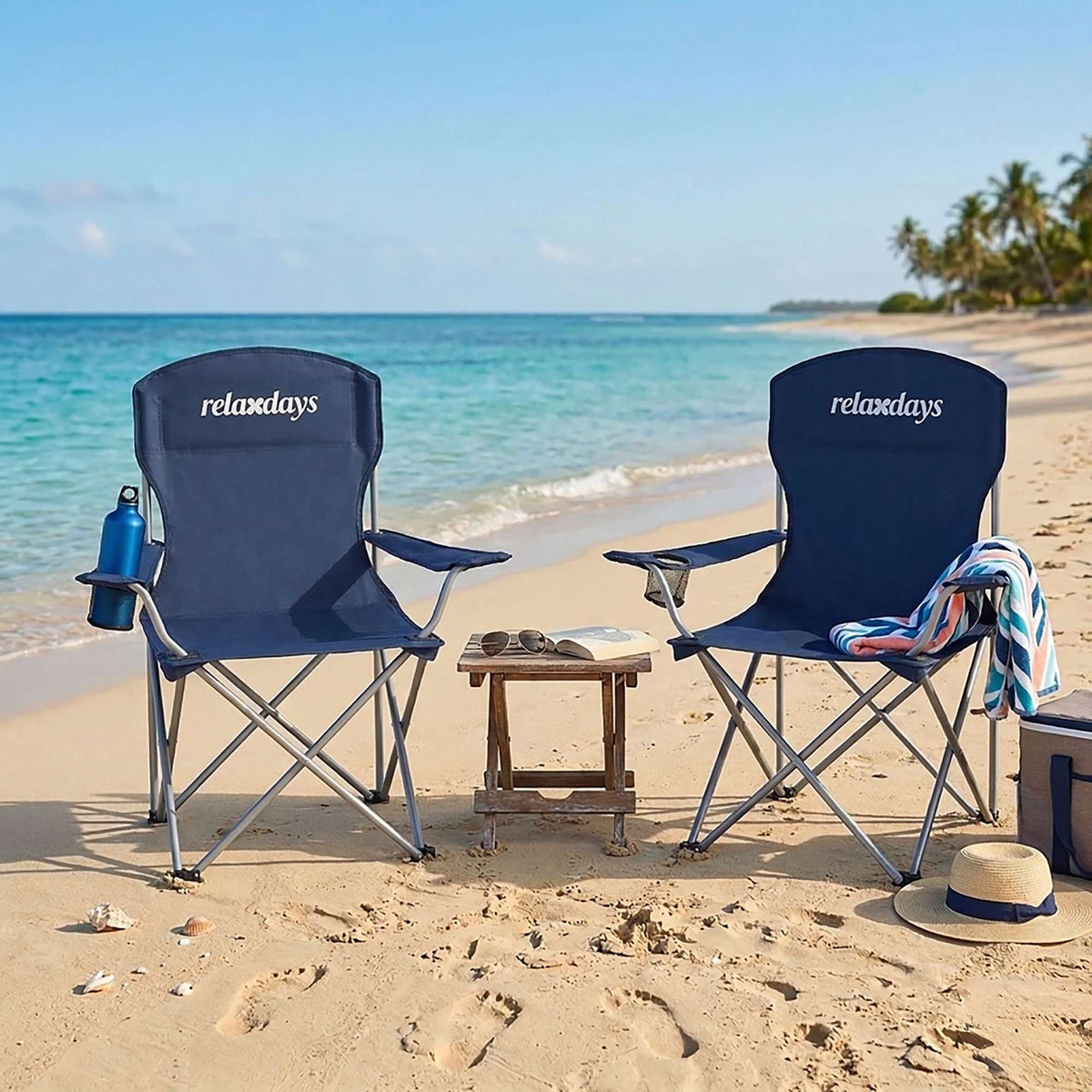 Folding Camping Chairs Set of 2 – Lightweight With Bag