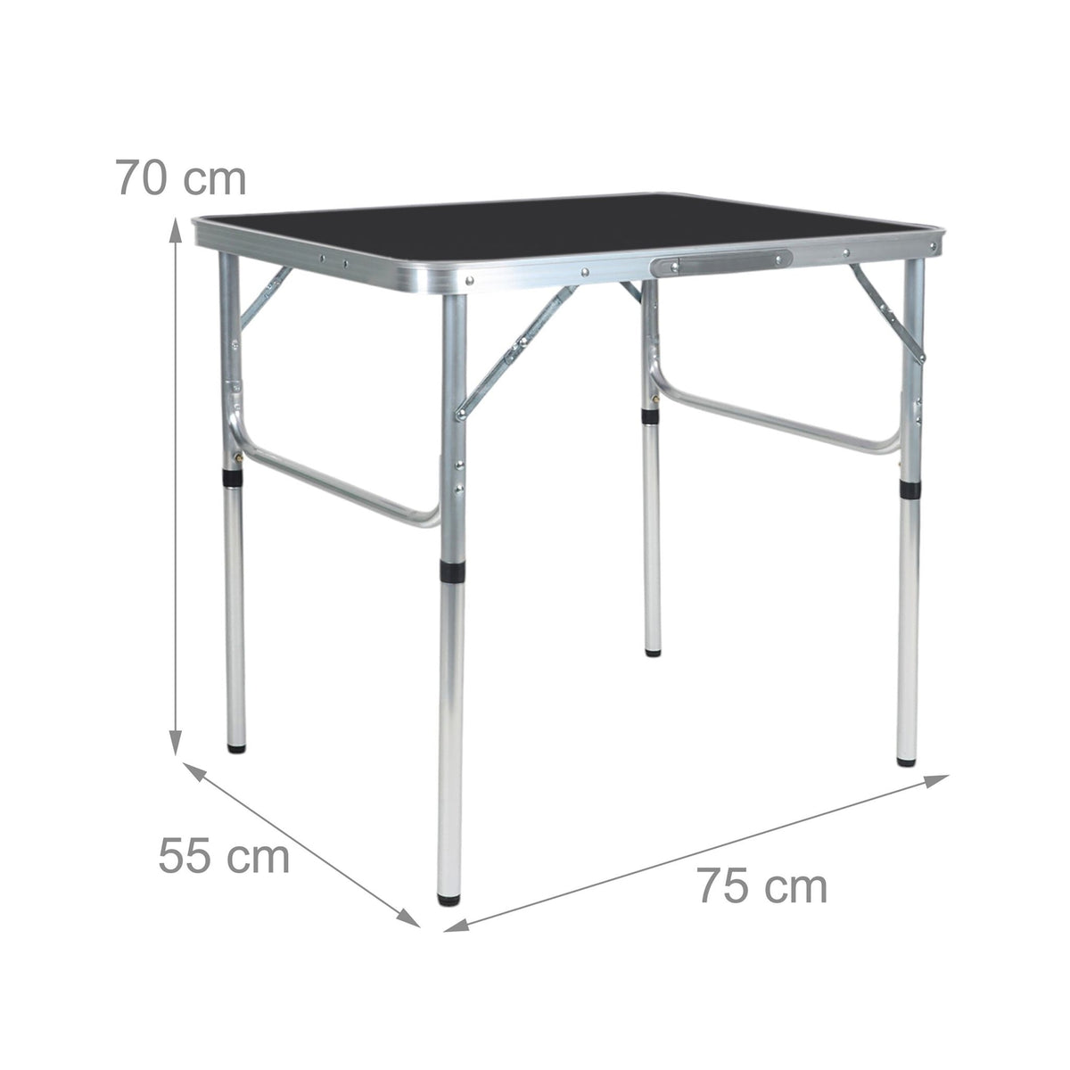 Folding Camping Table, Height-Adjustable, Portable