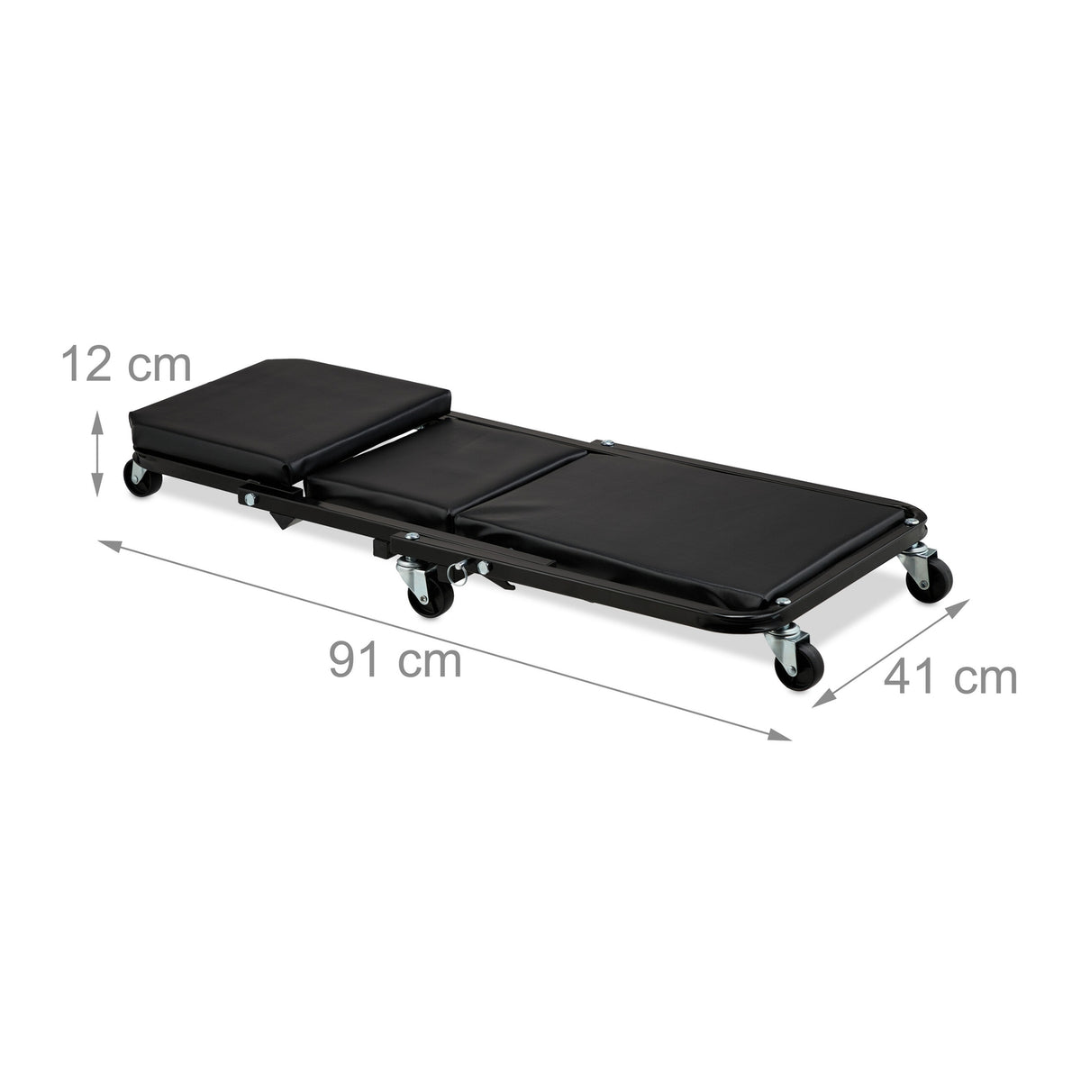 Folding Car Creeper Board with 360° Swivel Wheels