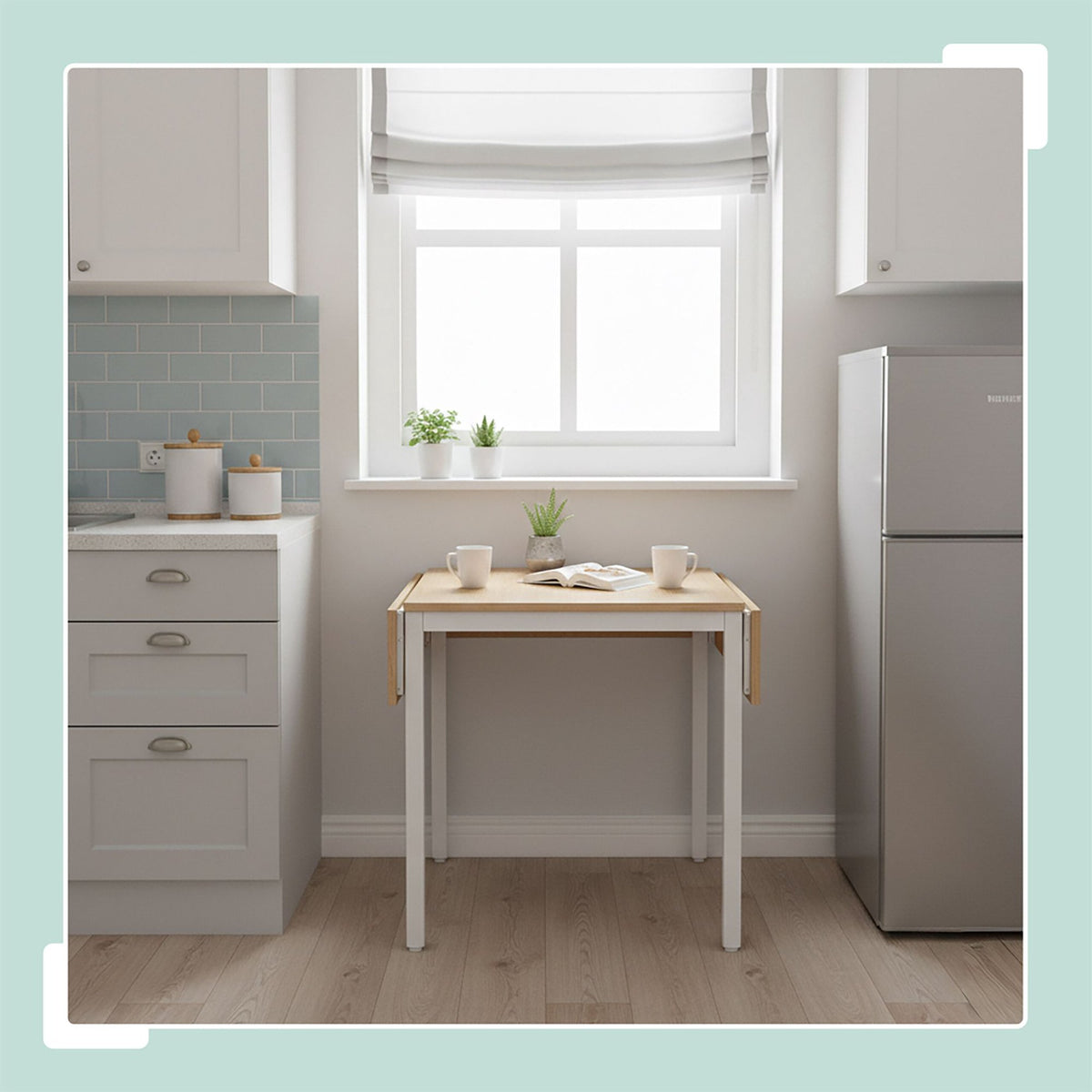 Folding Dining Table for 2–4, Space-Saving Design