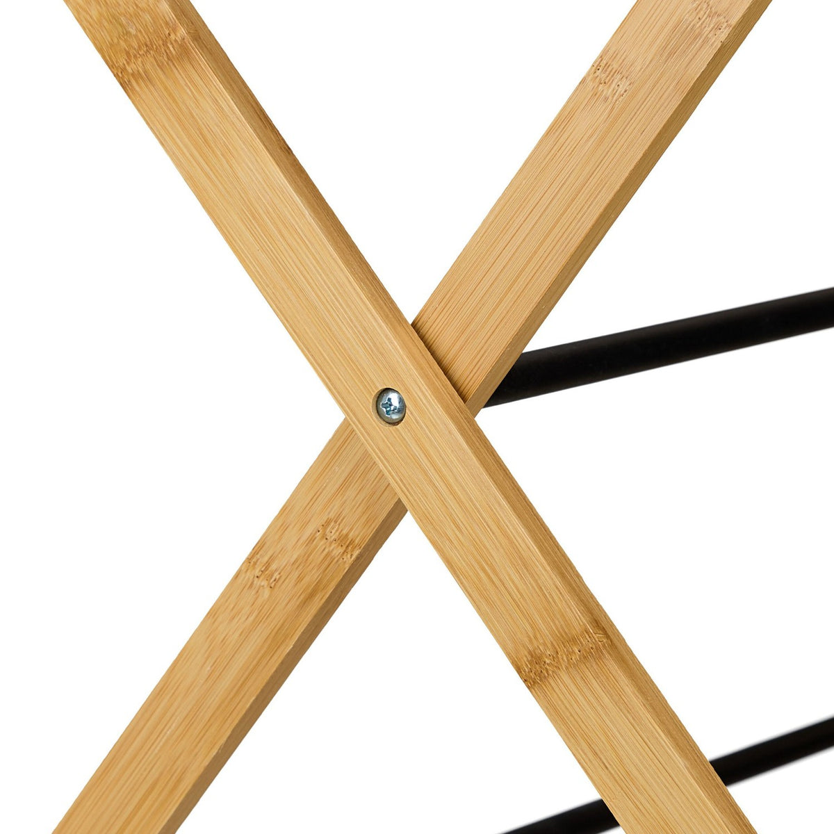 Folding Drying Rack, Bamboo & Metal, 6 Levels