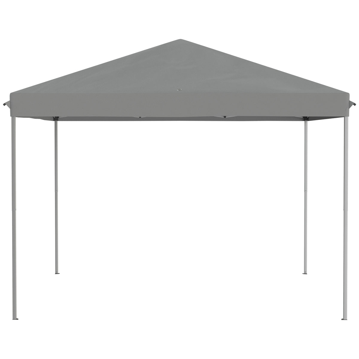 Folding Gazebo Gazebo Folding Tent With Side Walls Incl. Carrying Bag Metal + Oxford Light Gray + Black 3X3M