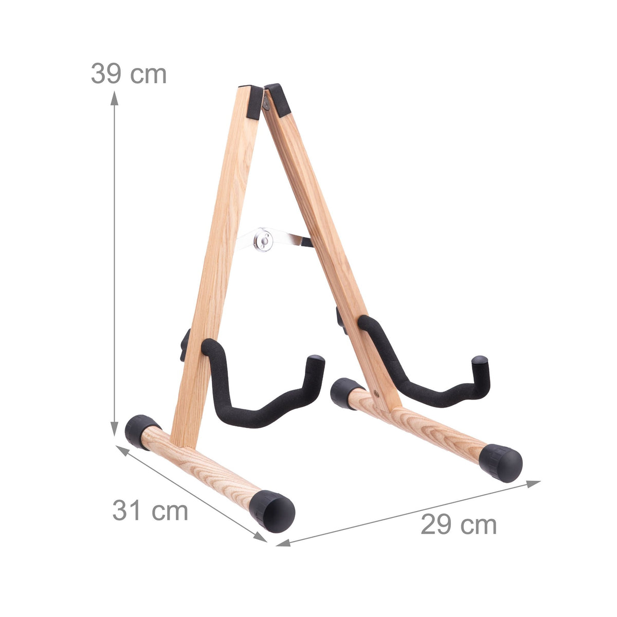 Folding Guitar Stand, Adjustable A-Frame, Foam-Padded