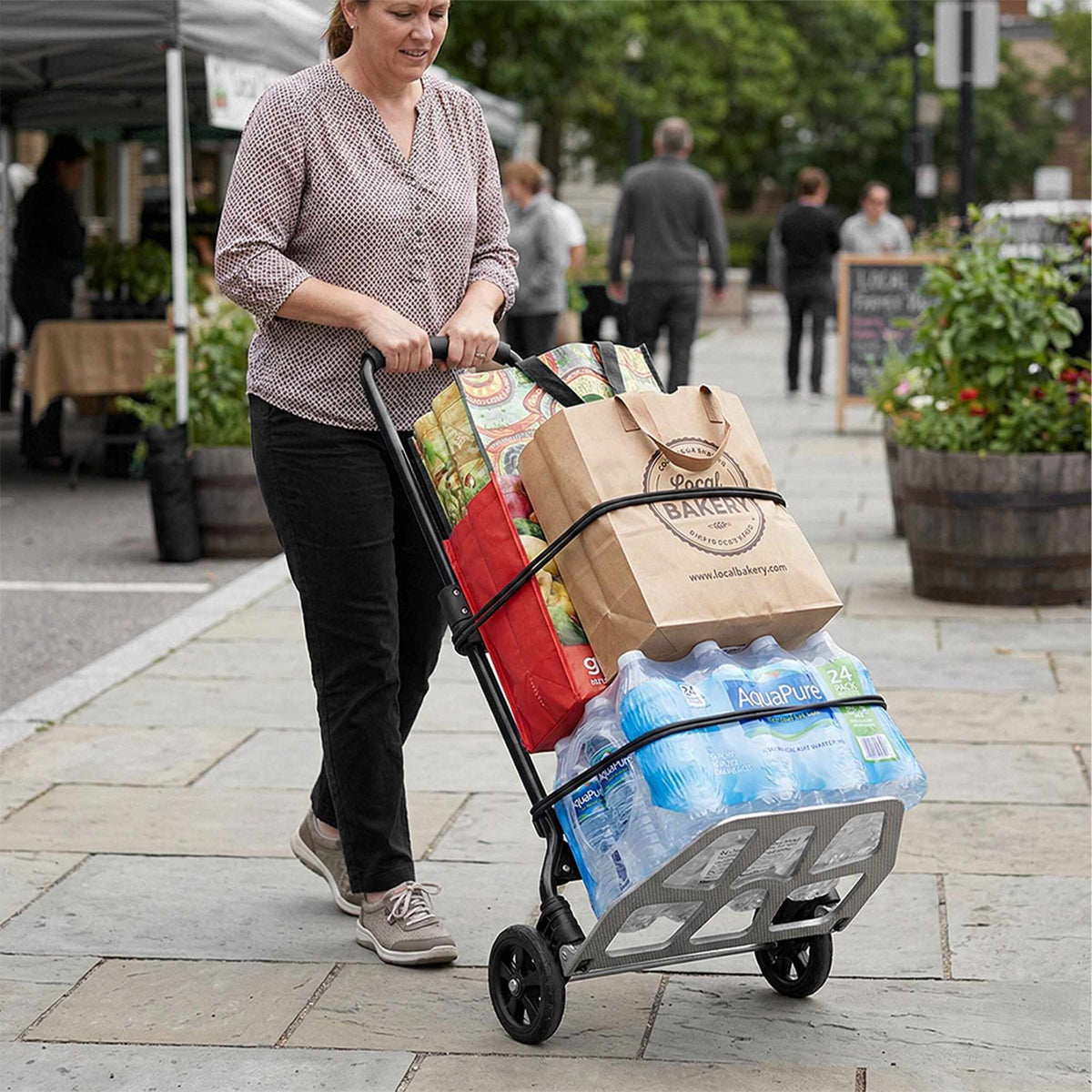 Folding Sack Truck, 120kg Capacity, Steel Frame