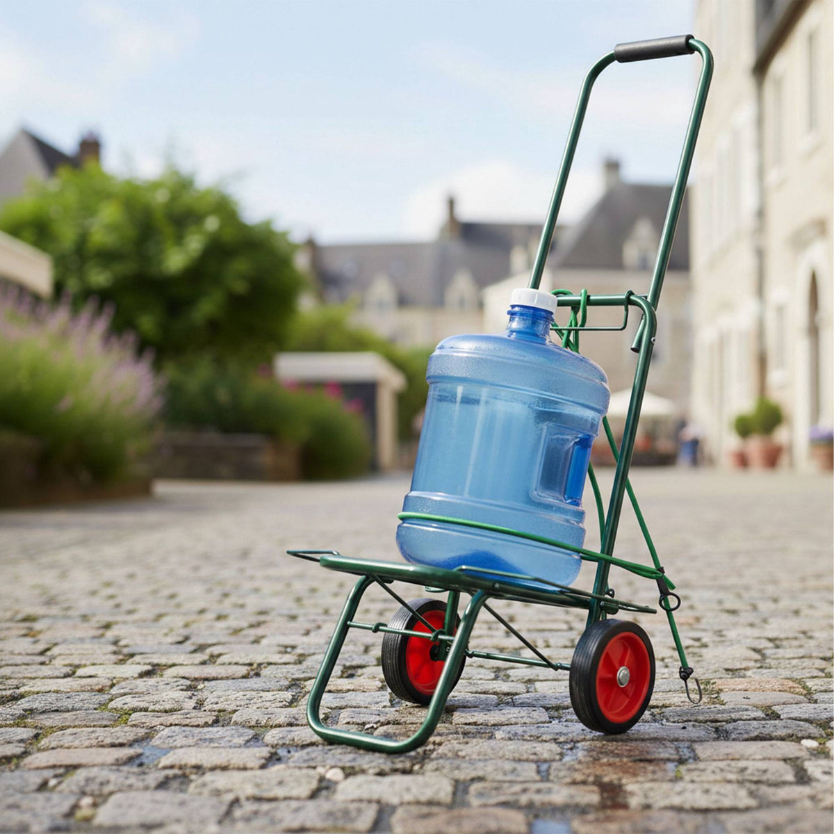 Folding Shopping Trolley with Bungee Cords, Steel Frame