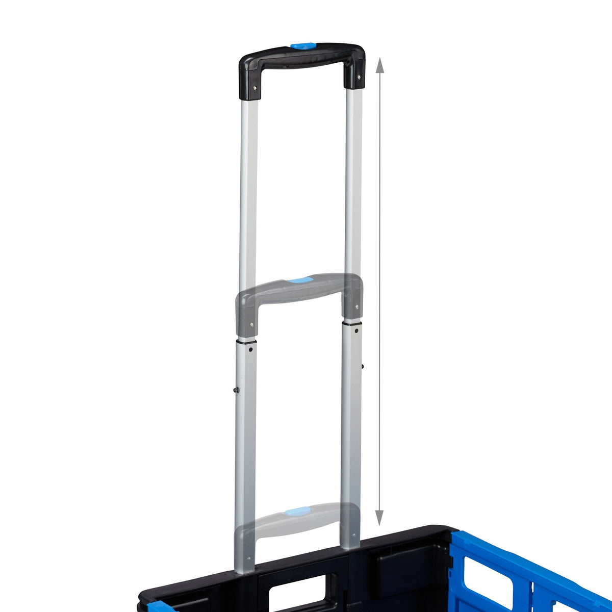 Folding Shopping Trolley with Lid, 35kg Capacity
