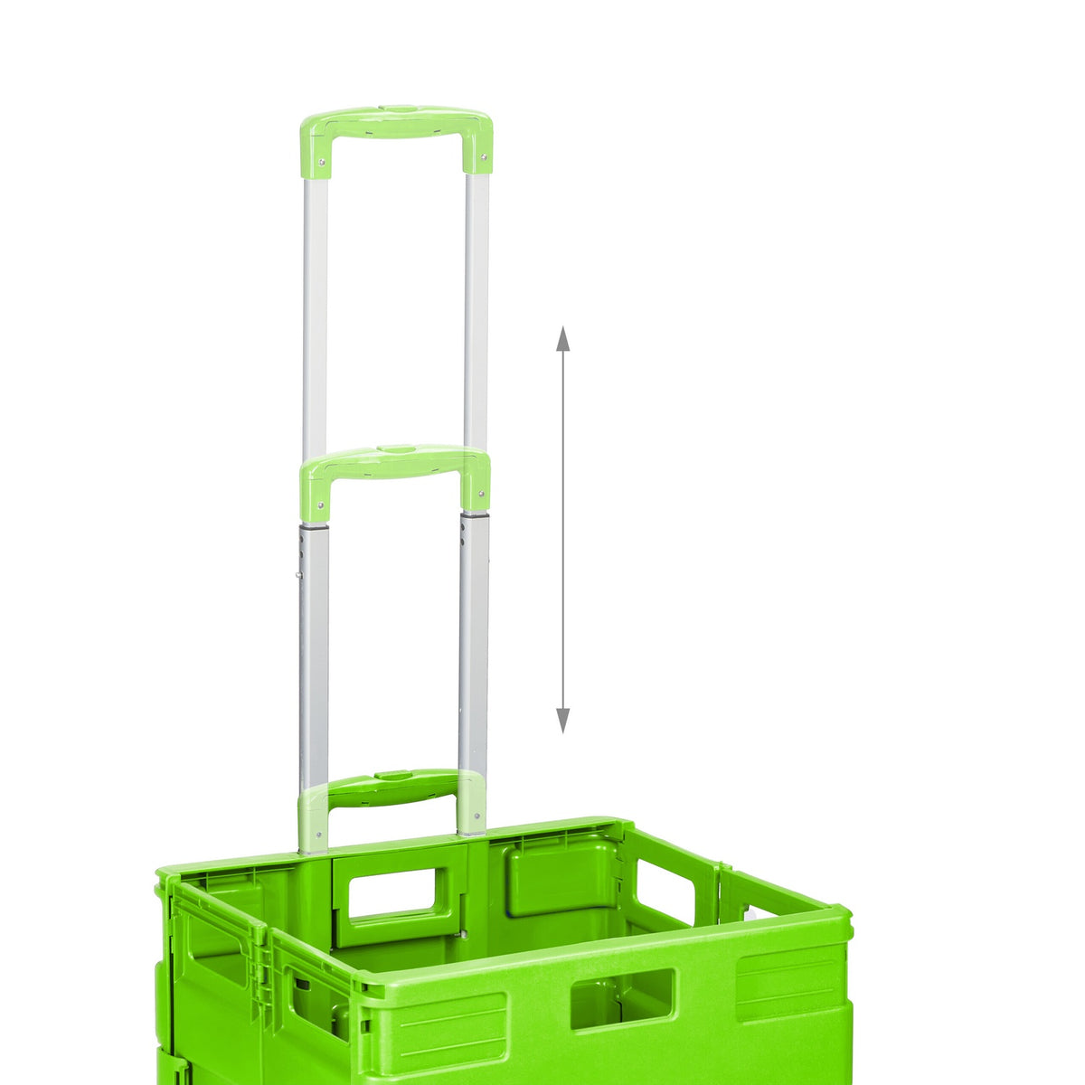 Folding Shopping Trolley with Telescopic Handle, 35kg Capacity