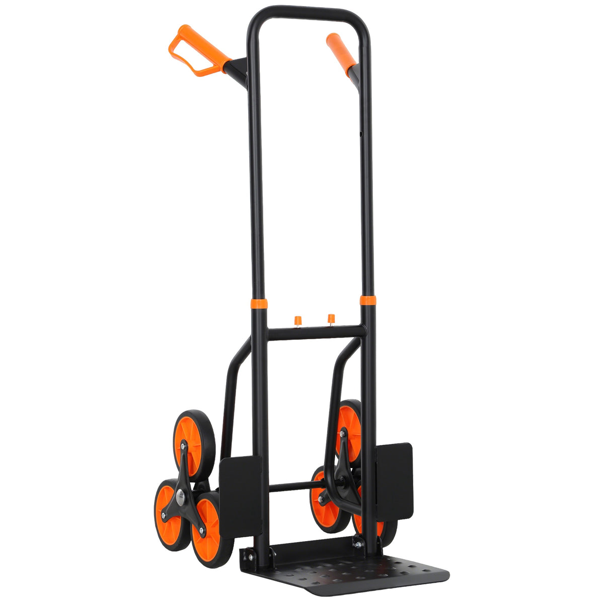 Folding Stair Climbing Hand Truck, Steel Frame, 120kg Capacity