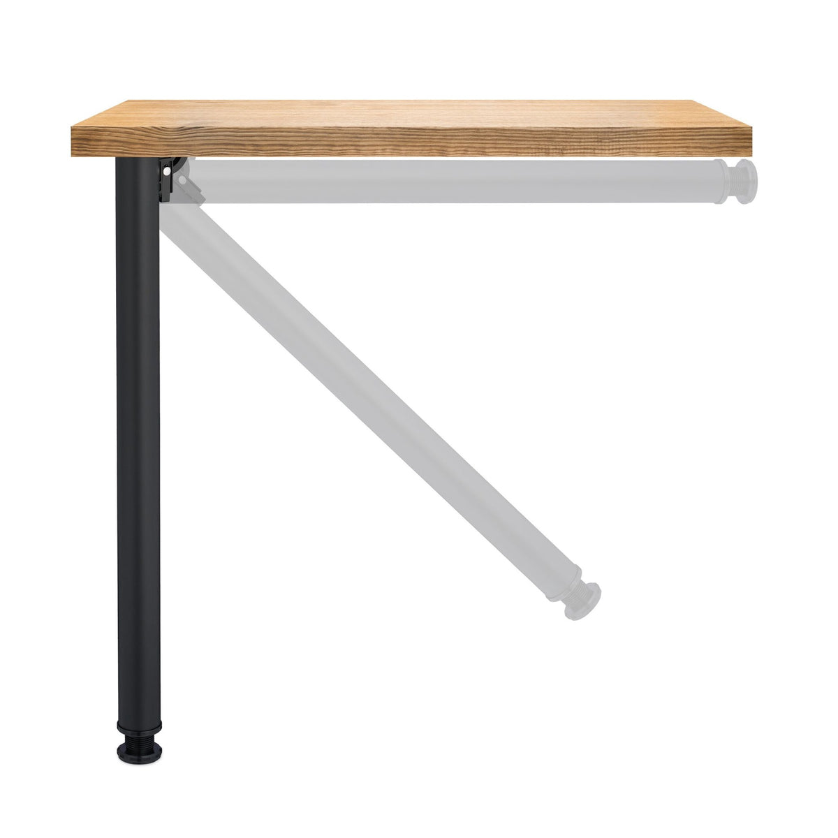 Folding Table Legs, Set of 4 – Round Metal, DIY Furniture