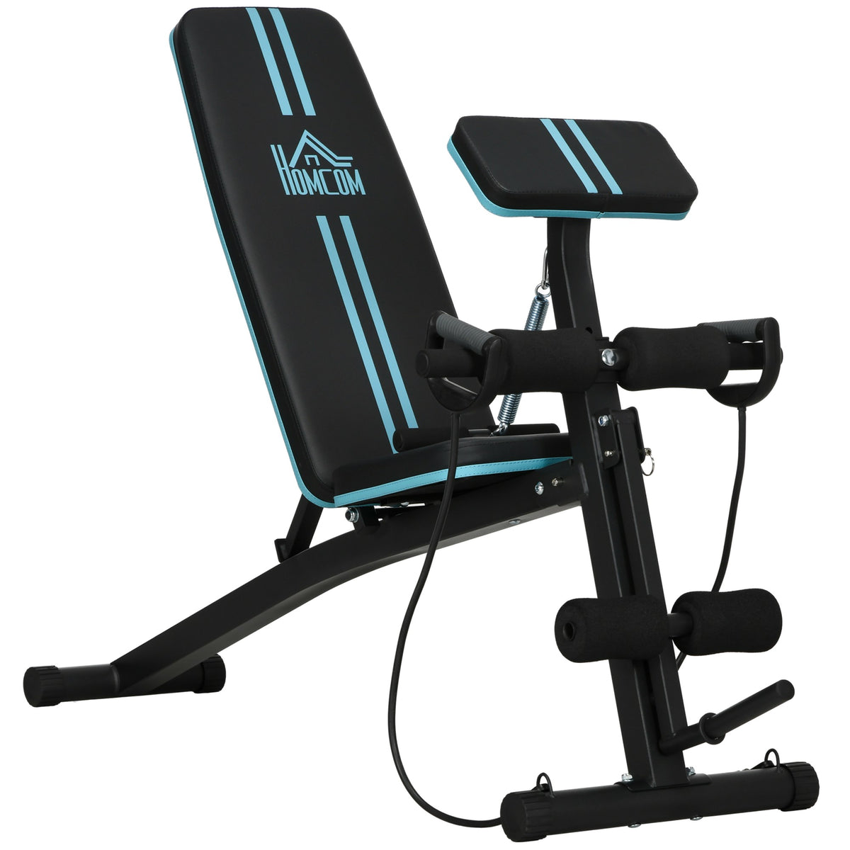 Folding Weight Bench, 7-Position Adjustable, 120kg Capacity