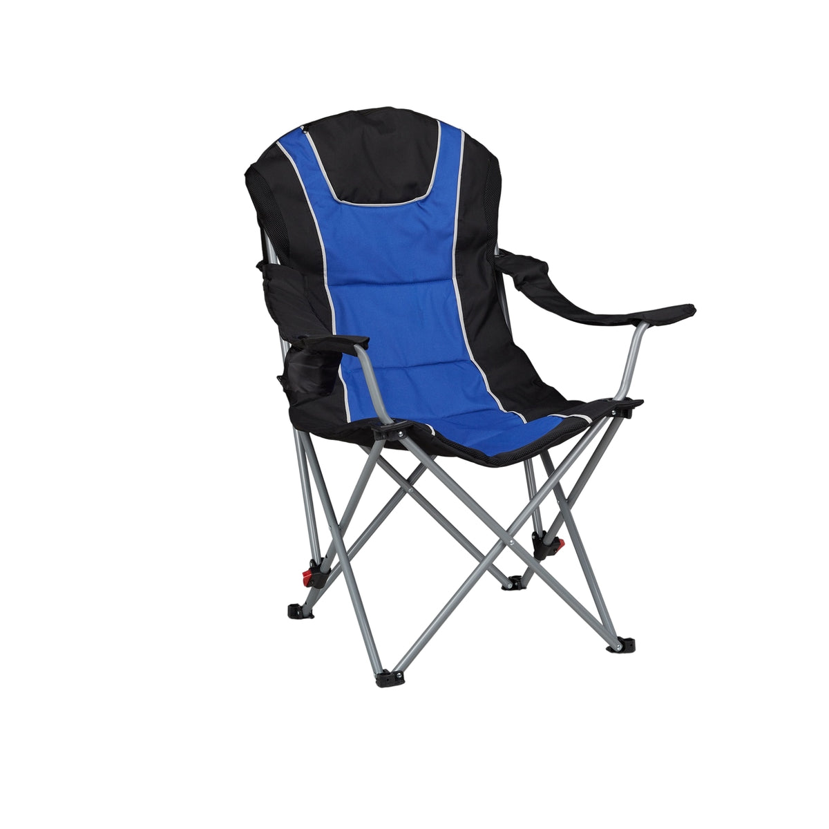 Folding camping chair with padding