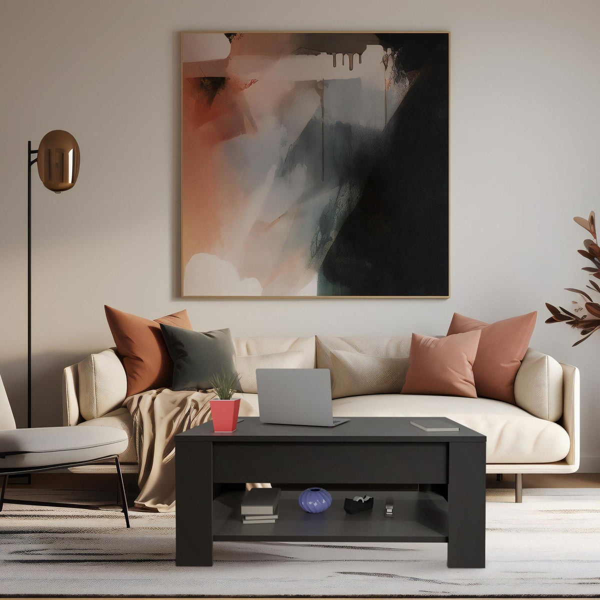 Folding coffee table