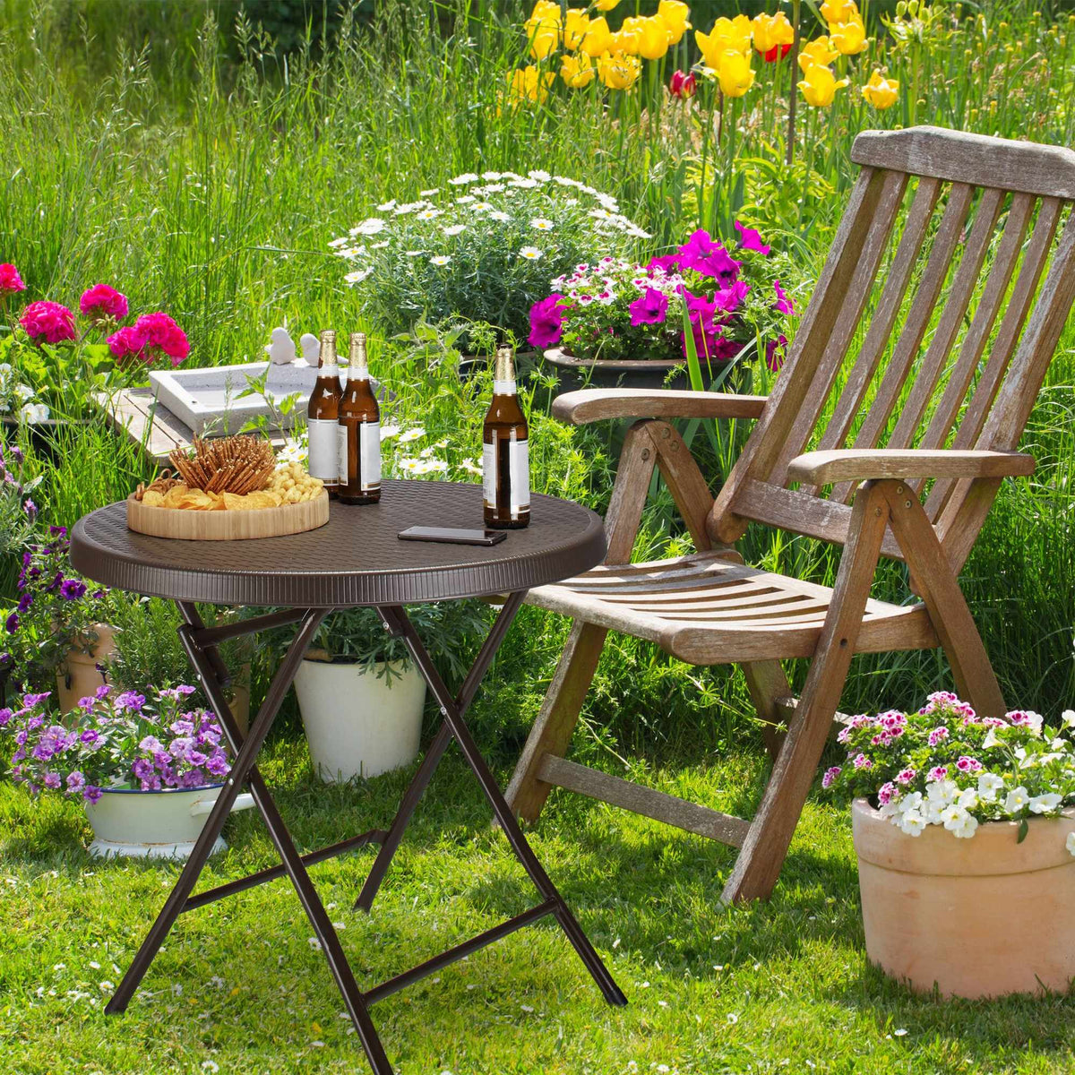 Folding garden table BASTIAN
