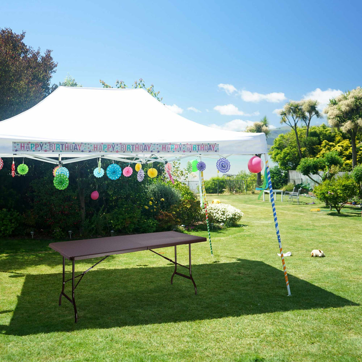 Folding garden table BASTIAN large