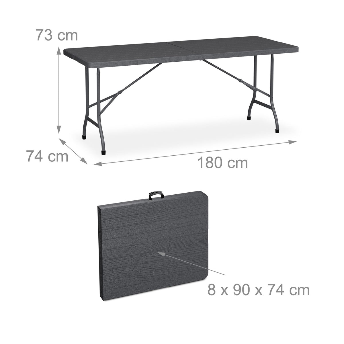 Folding garden table