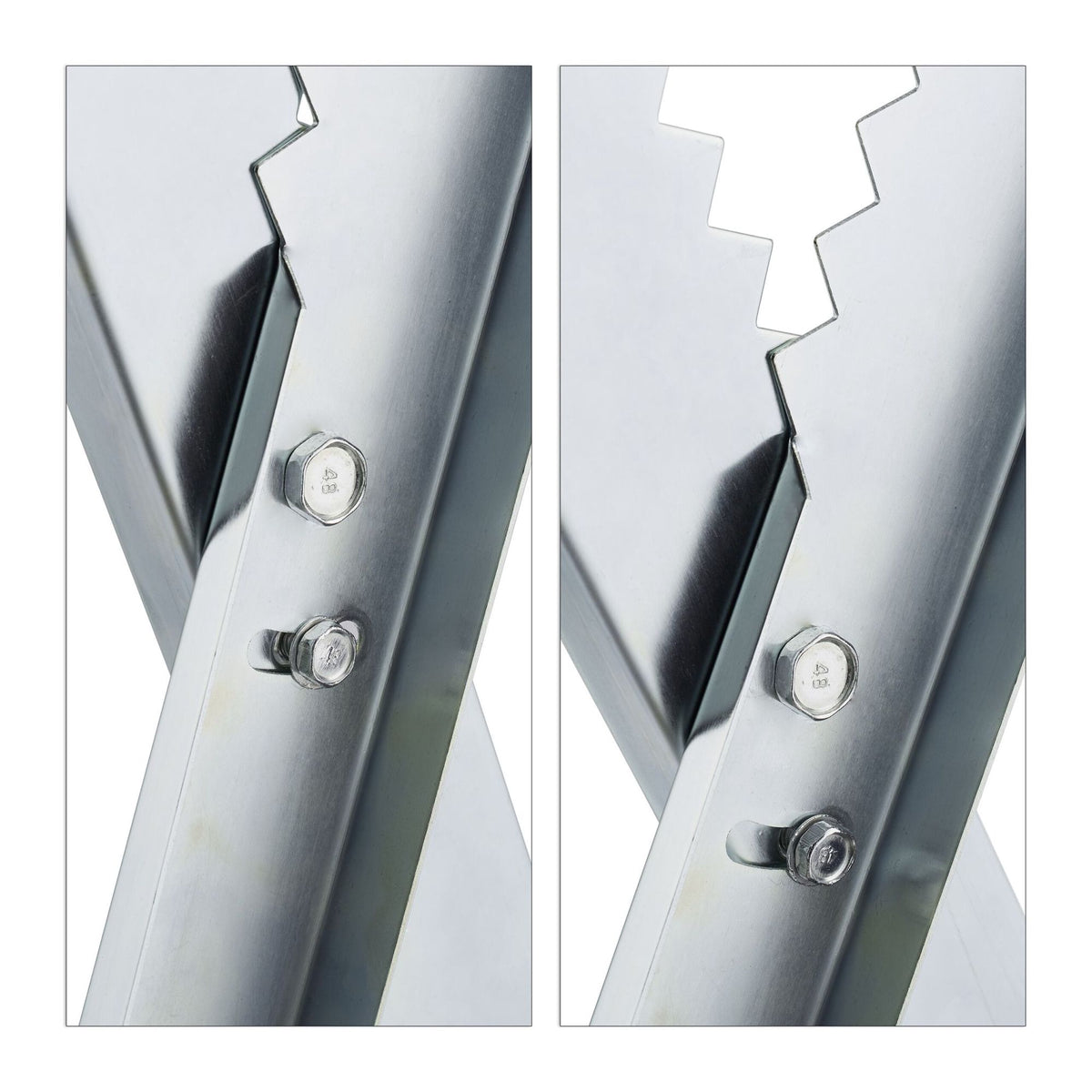 Folding metal saw stand