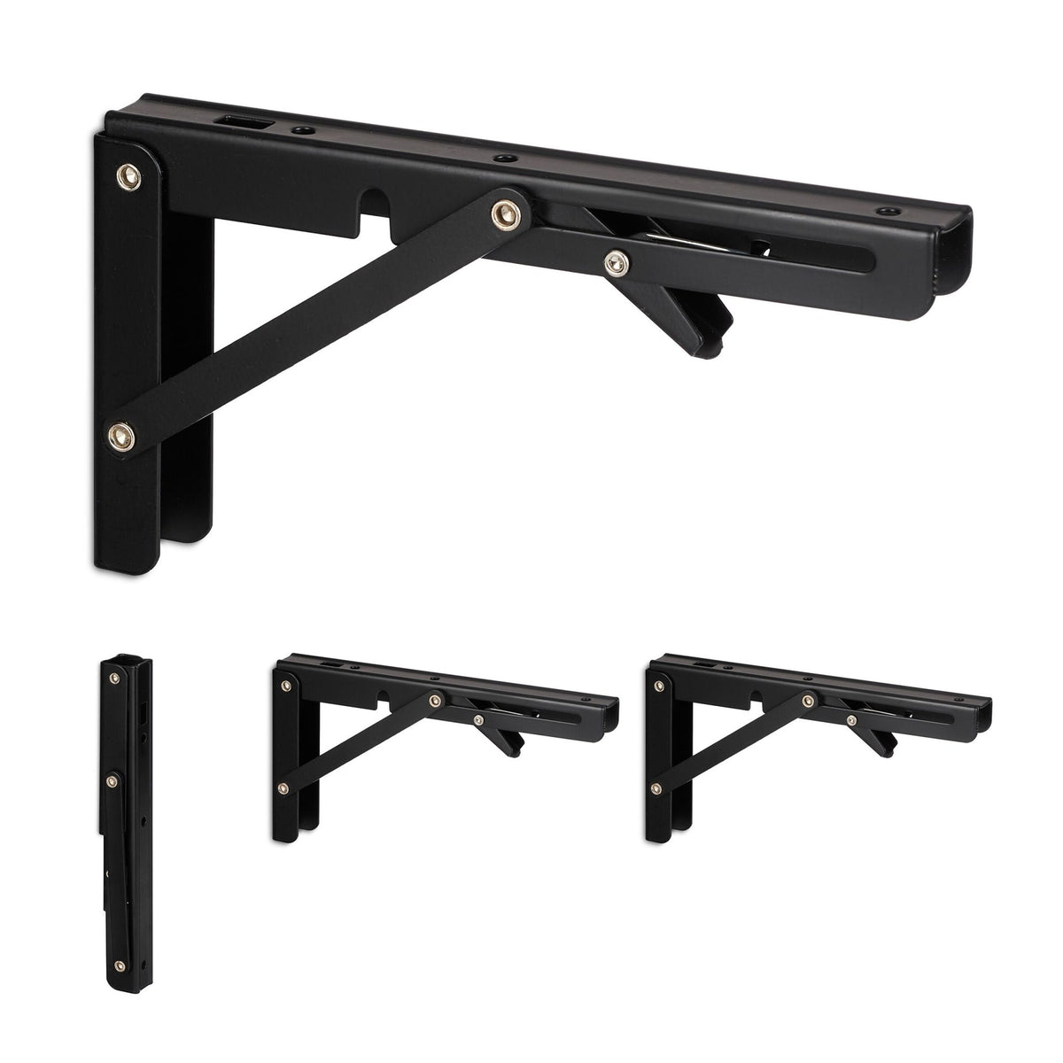 Folding shelf supports set of 4