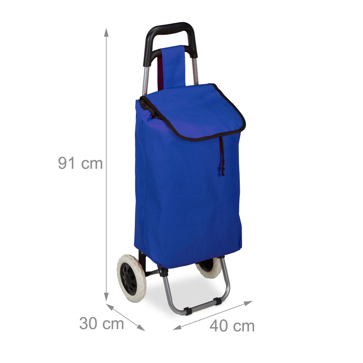 Folding shopping trolley