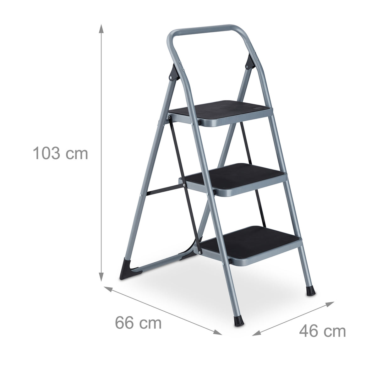 Folding stepladder, 3 steps