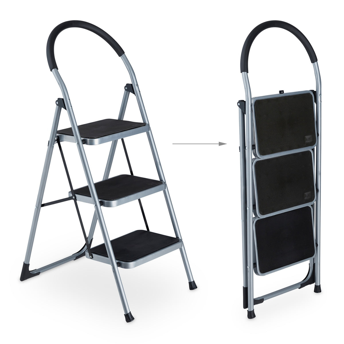Folding stepladder, 3 steps