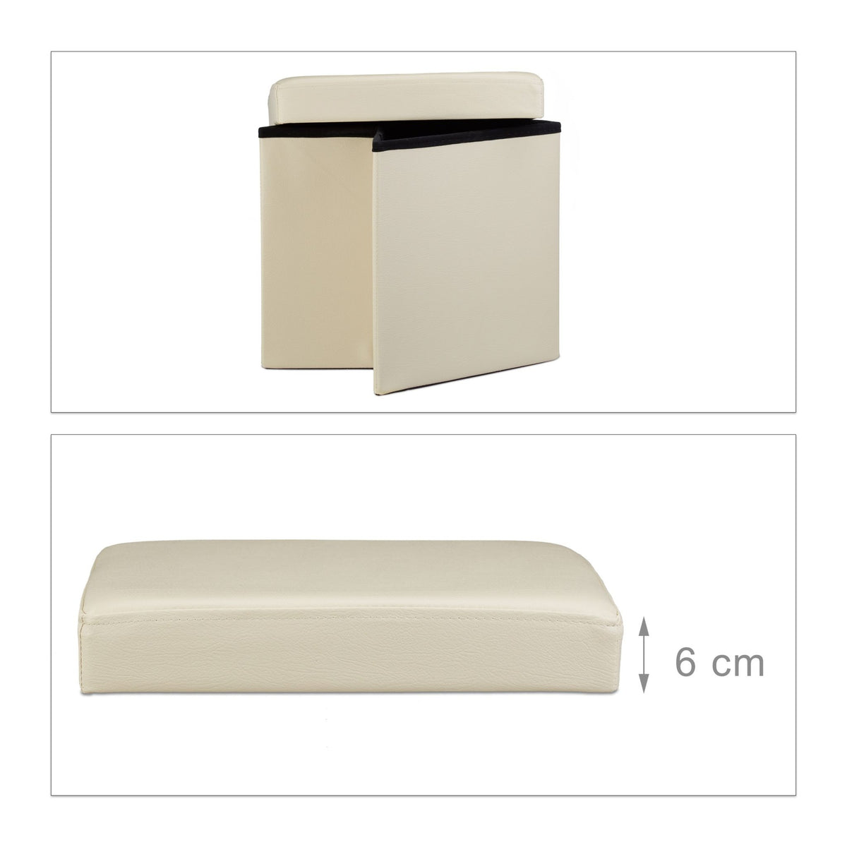 Folding stool artificial leather