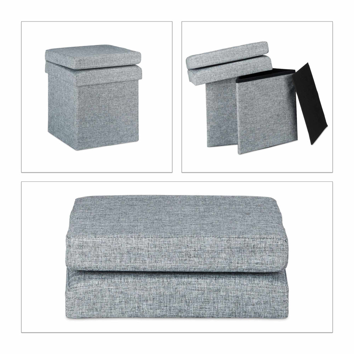 Folding stool with backrest