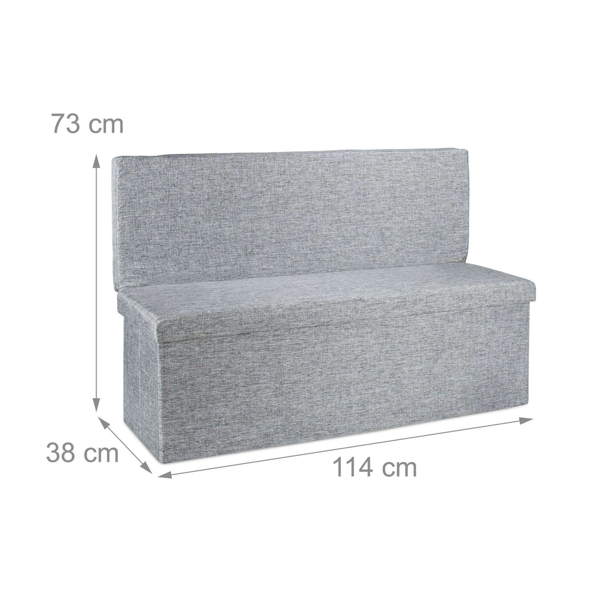 Folding stool with backrest XL