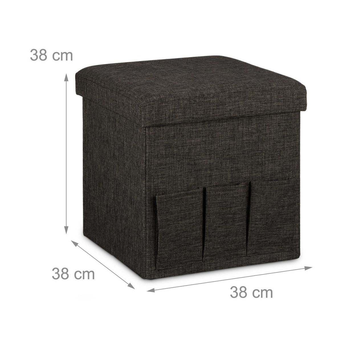 Folding stool with pockets Linne