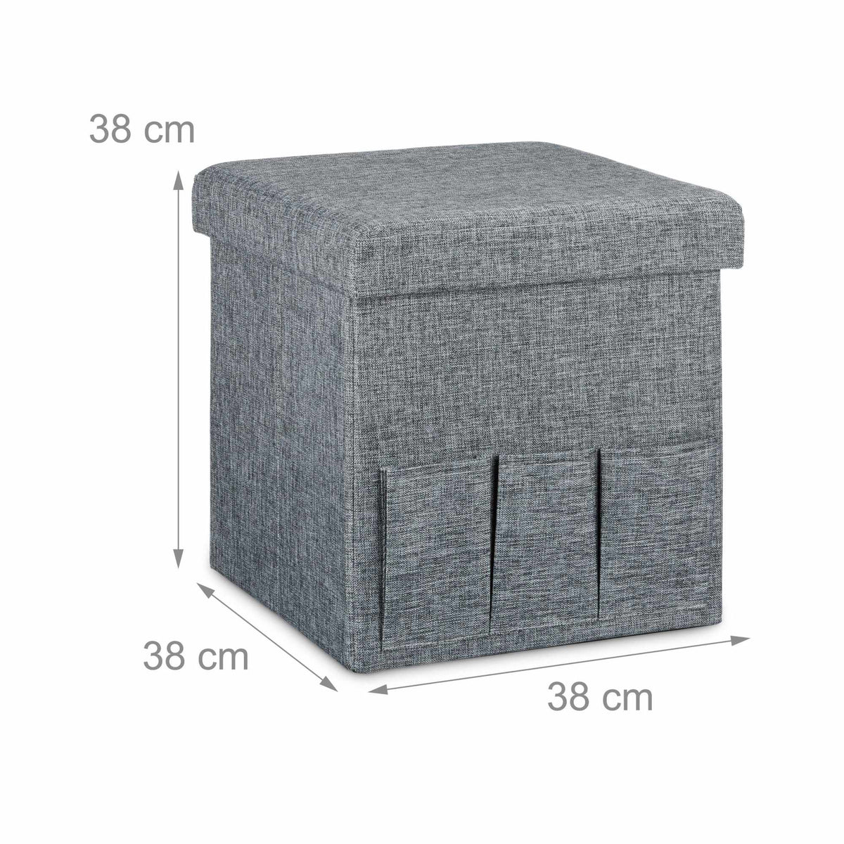 Folding stool with pockets Linne