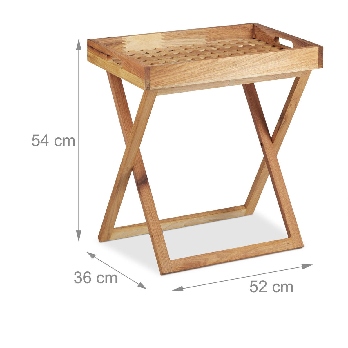 Folding table in walnut