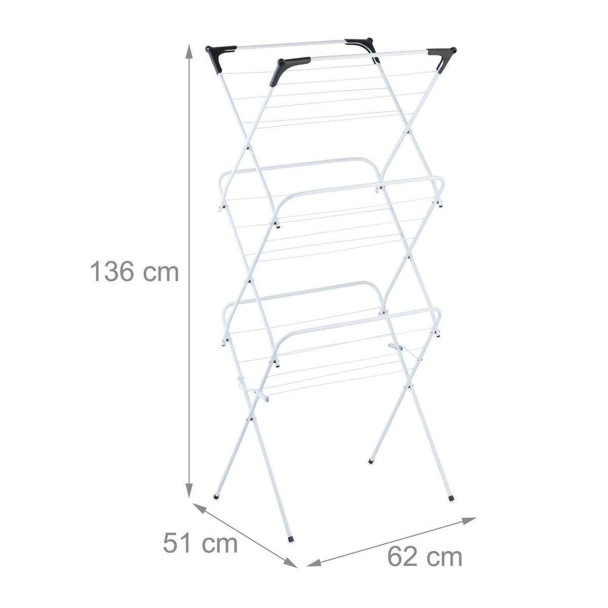 Folding tower clothes horse