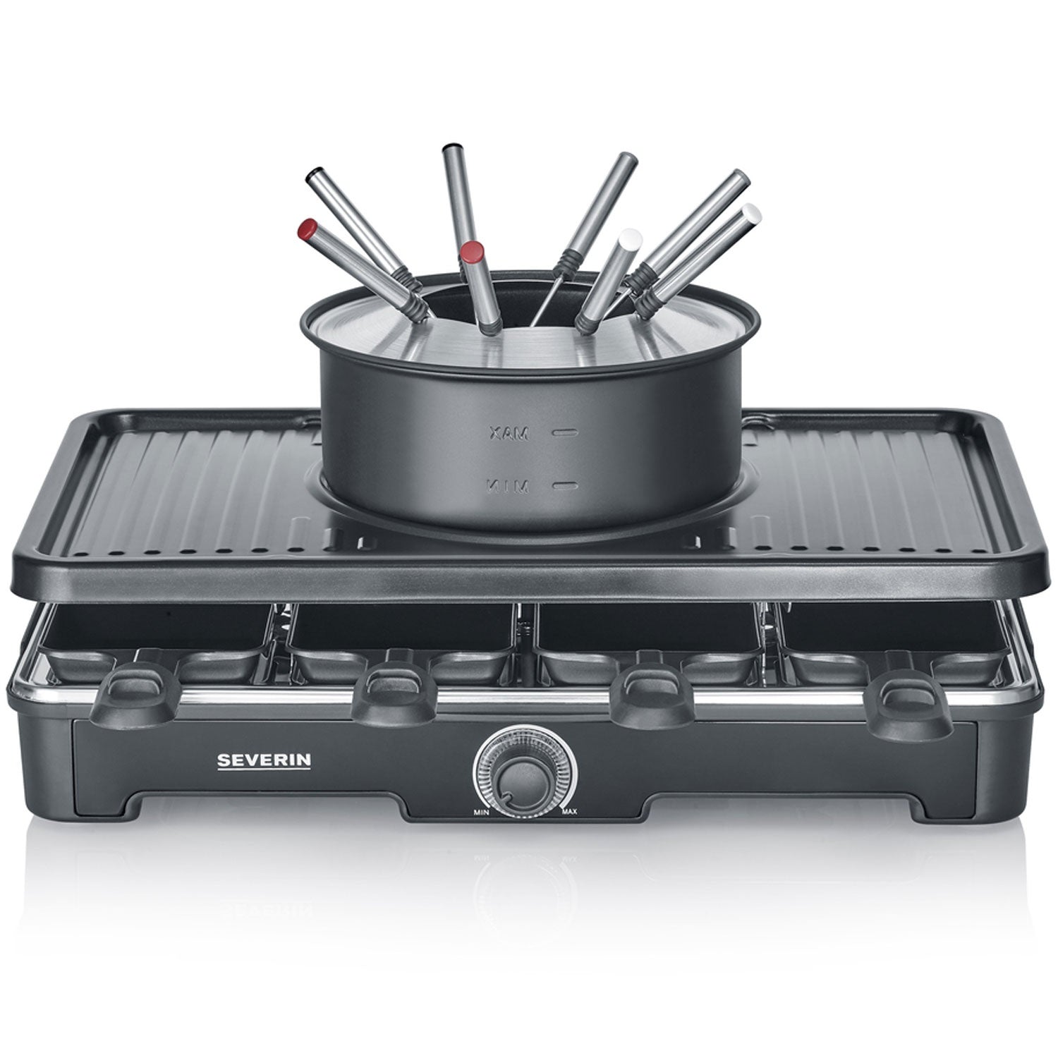 Fondue/Raclette Combined 8 pans 2in1 RG 2347