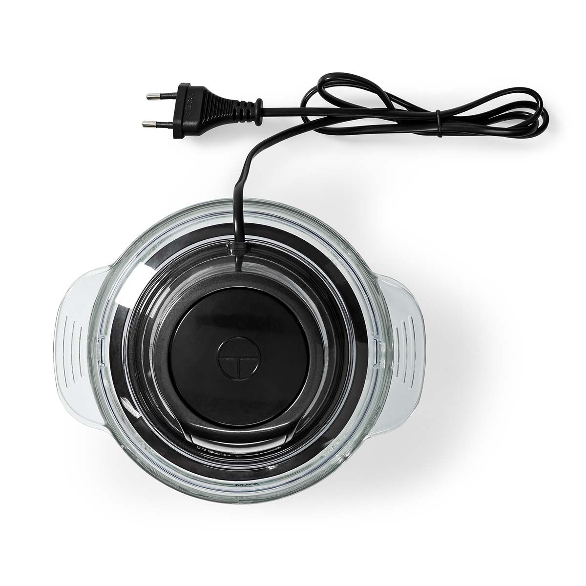 Food Chopper | 500 W | 1 l | Glass | 1 speed setting | Silver / Black