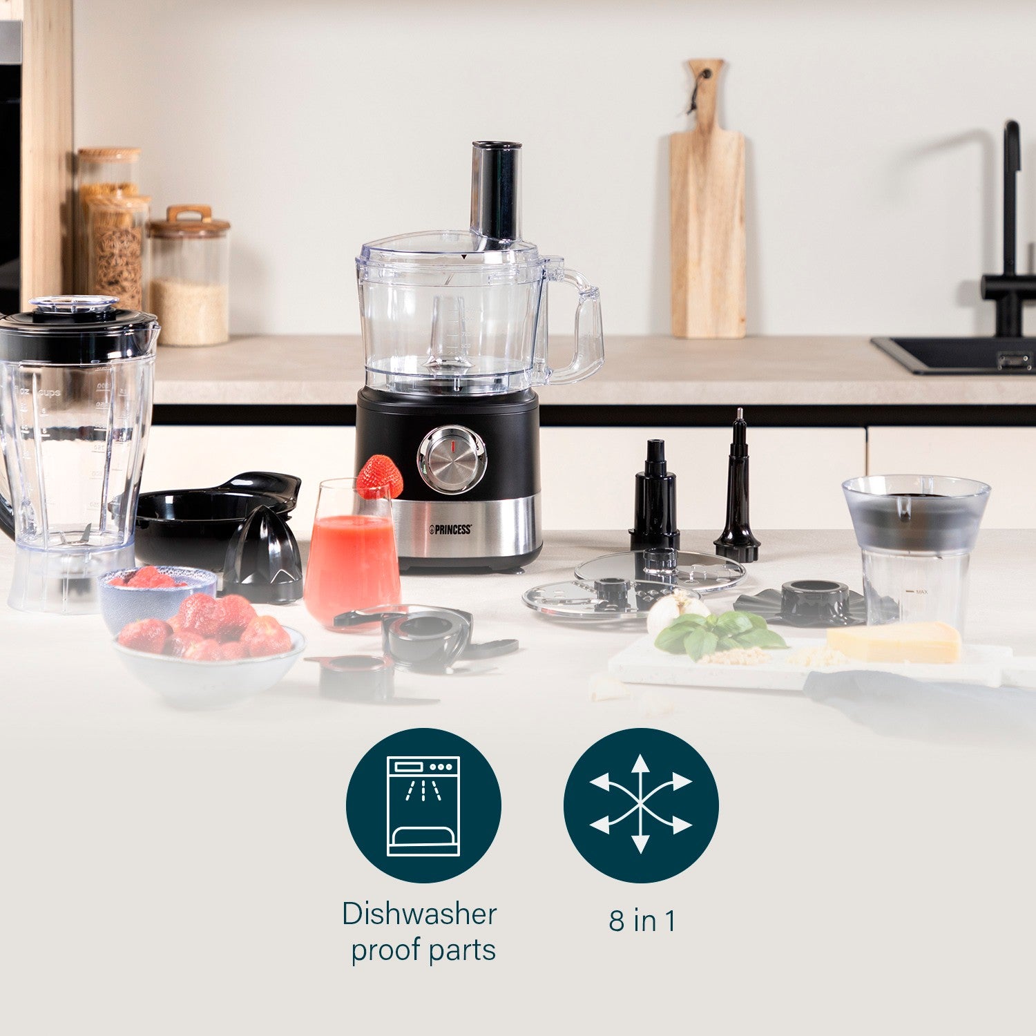 Food processor 221054 High Power 1000Watt Many accessories