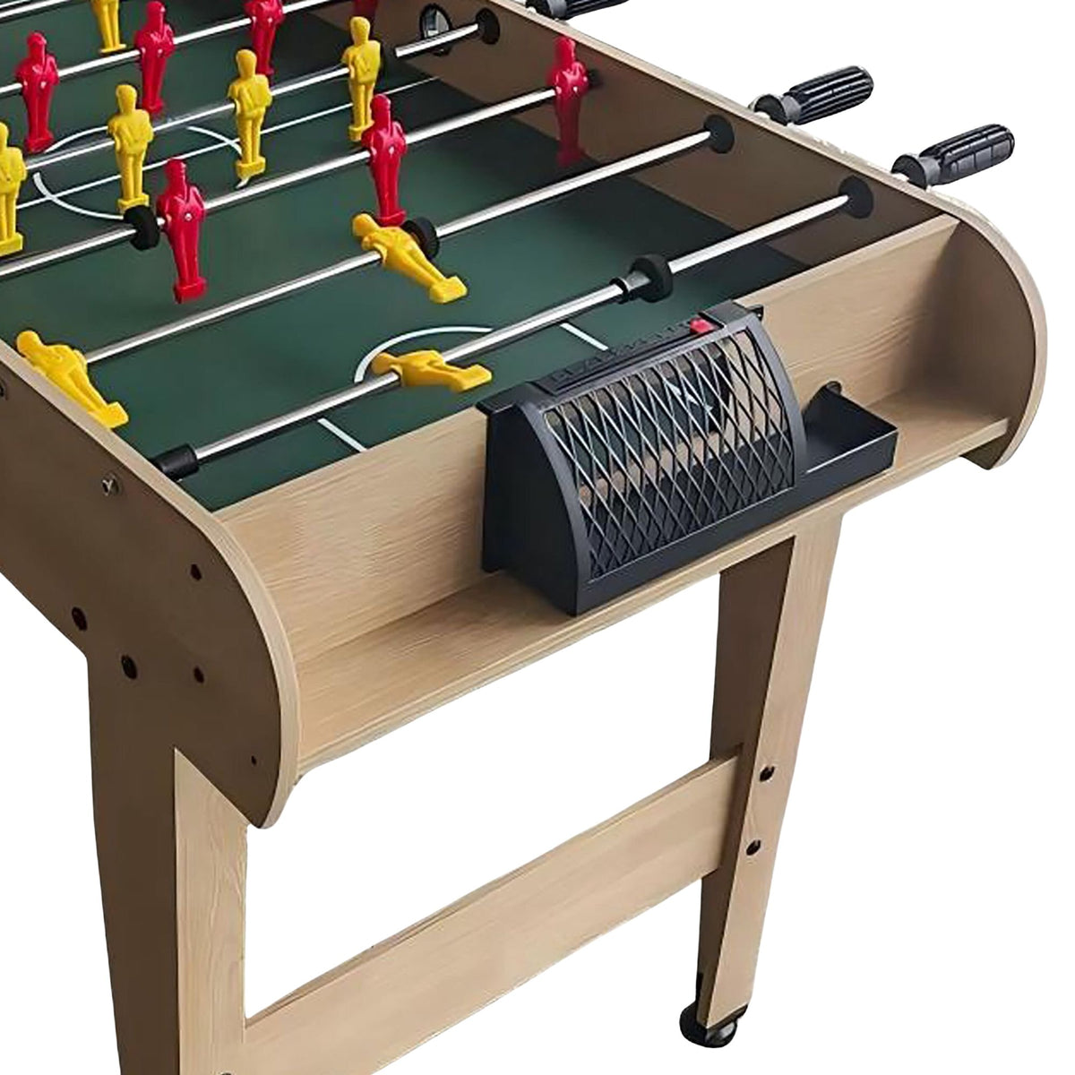 Foosball Table with Non-Slip Handles and Score Counters