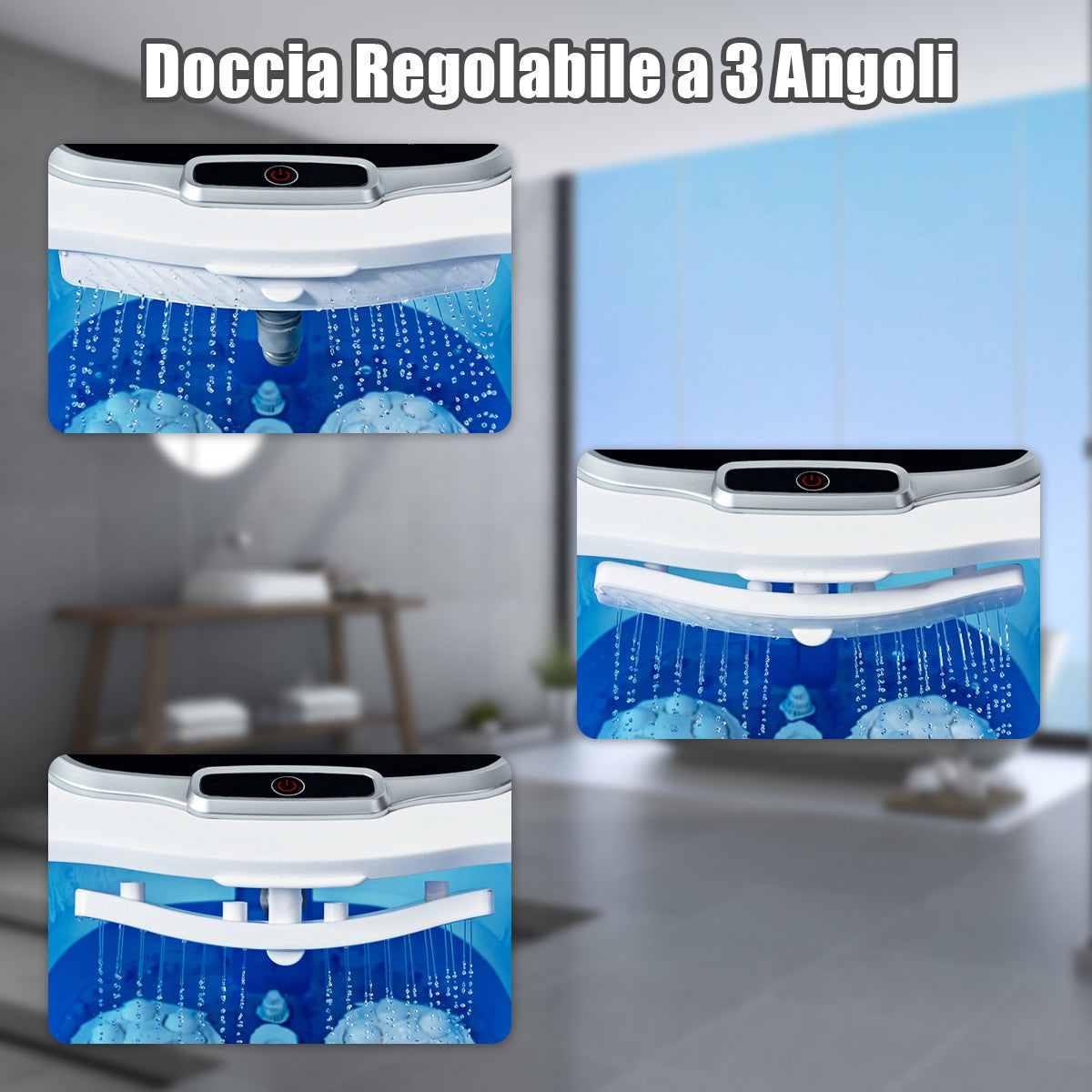 Foot Spa Massager, 500W Infrared Heat, 6 Rollers