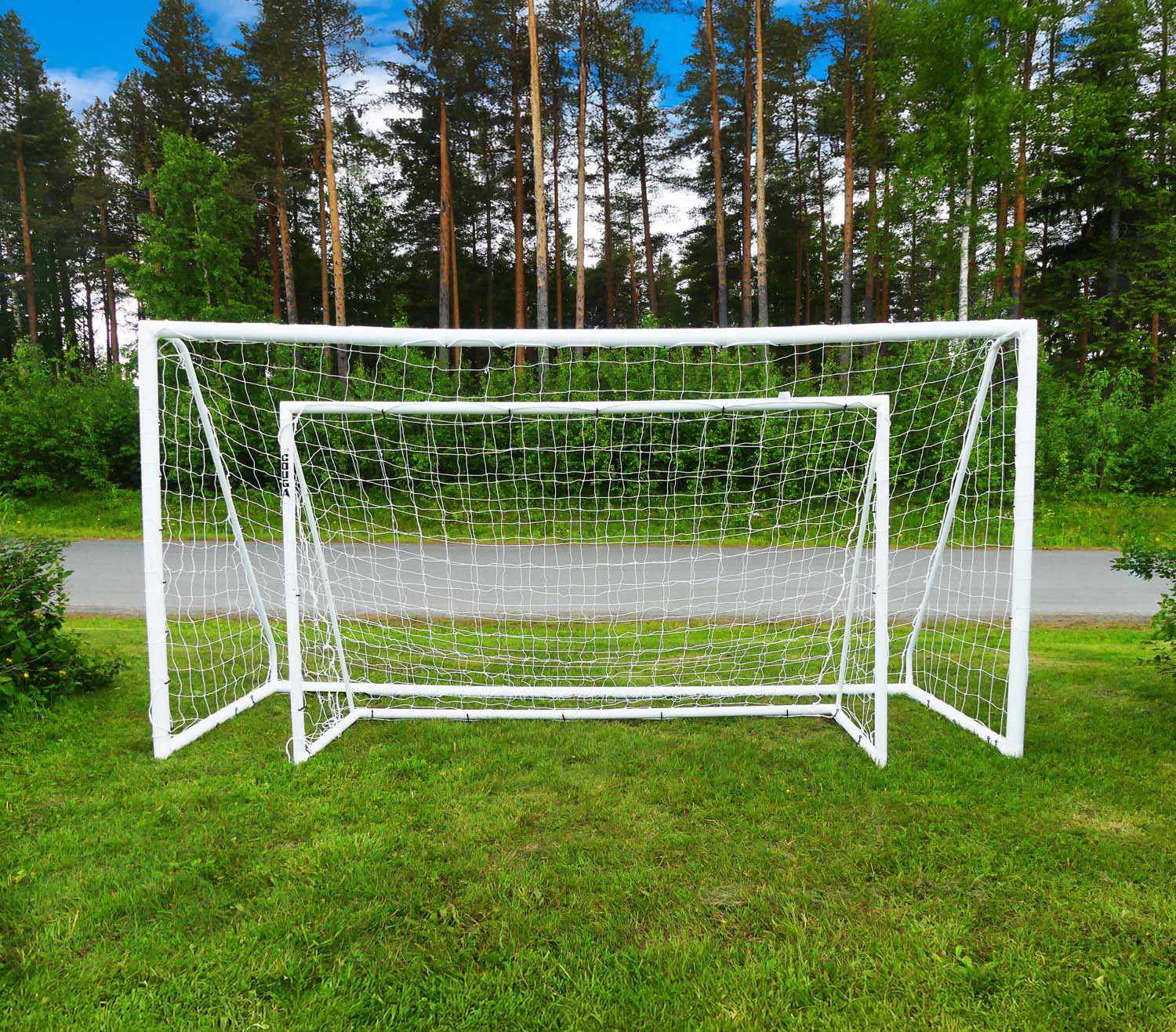 Football Goal 370x180 cm, Durable uPVC Frame