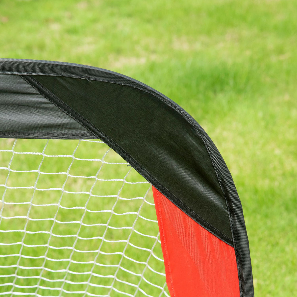 Football Goals Set Of 2 Football Net Mini Goals Foldable For The Garden Or Park For Children And Adults Steel Polyester Black 186 X 90 X 89 Cm