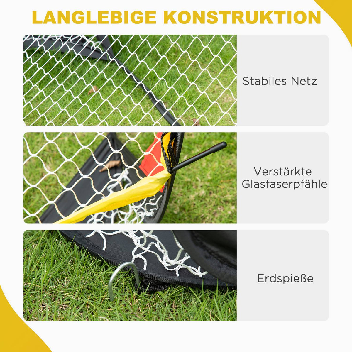 Football Goals Set Of 2 Football Net Mini Goals Foldable For The Garden Or Park For Children And Adults Steel Polyester Black 186 X 90 X 89 Cm