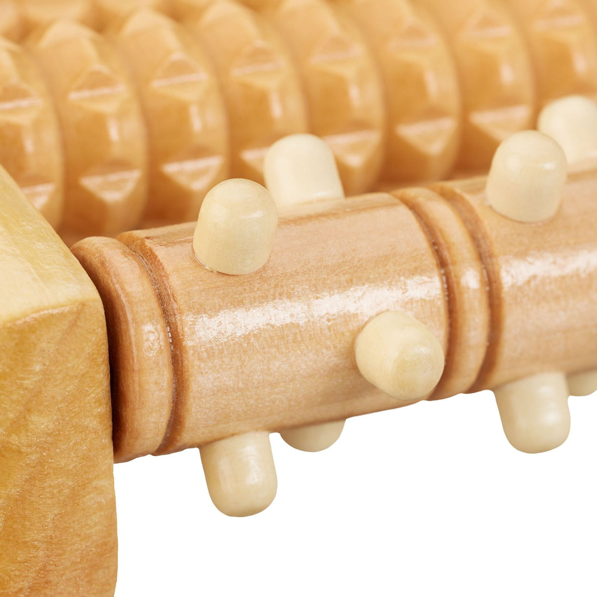 Foot massage roller wood