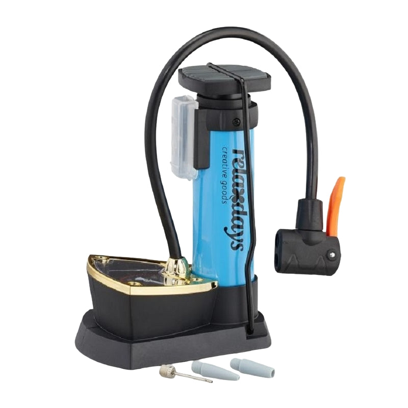 Foot pump with pressure gauge