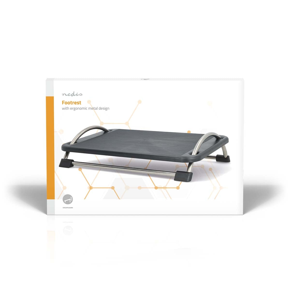 Footrest | Adjustable angle | Black | Metal / Plastic