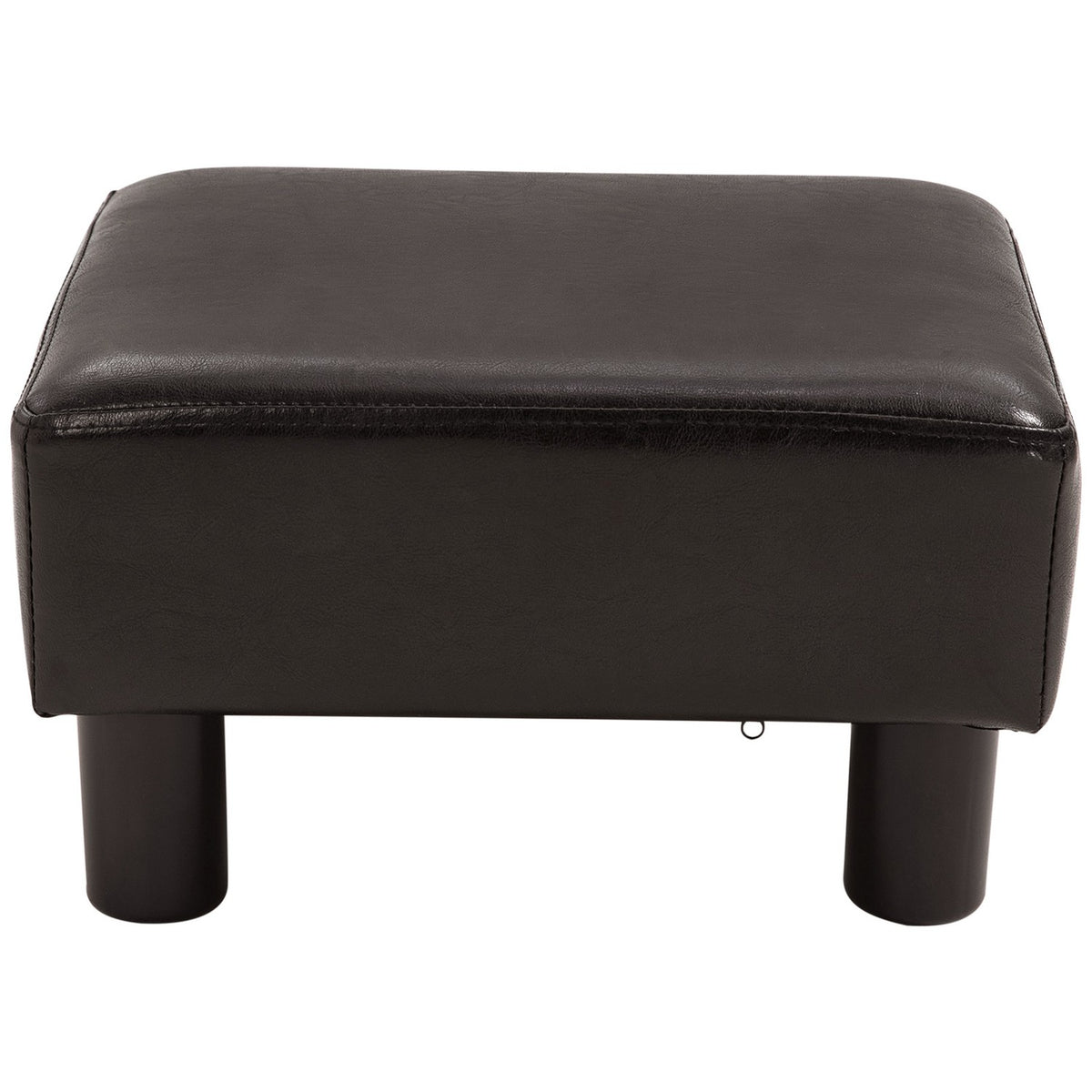 Footstool Rectangular Ottoman Footrest Faux Leather Up To 100Kg For Living Room Coffee