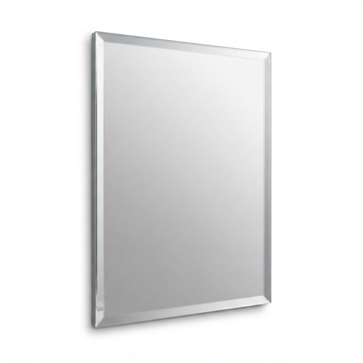 Frameless Bevelled Wall Mirror, 40 x 50 cm, Glass