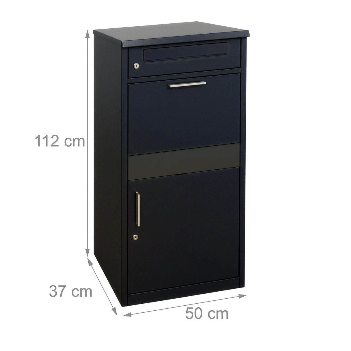 Freestanding Parcel Letterbox with Lockable Compartments