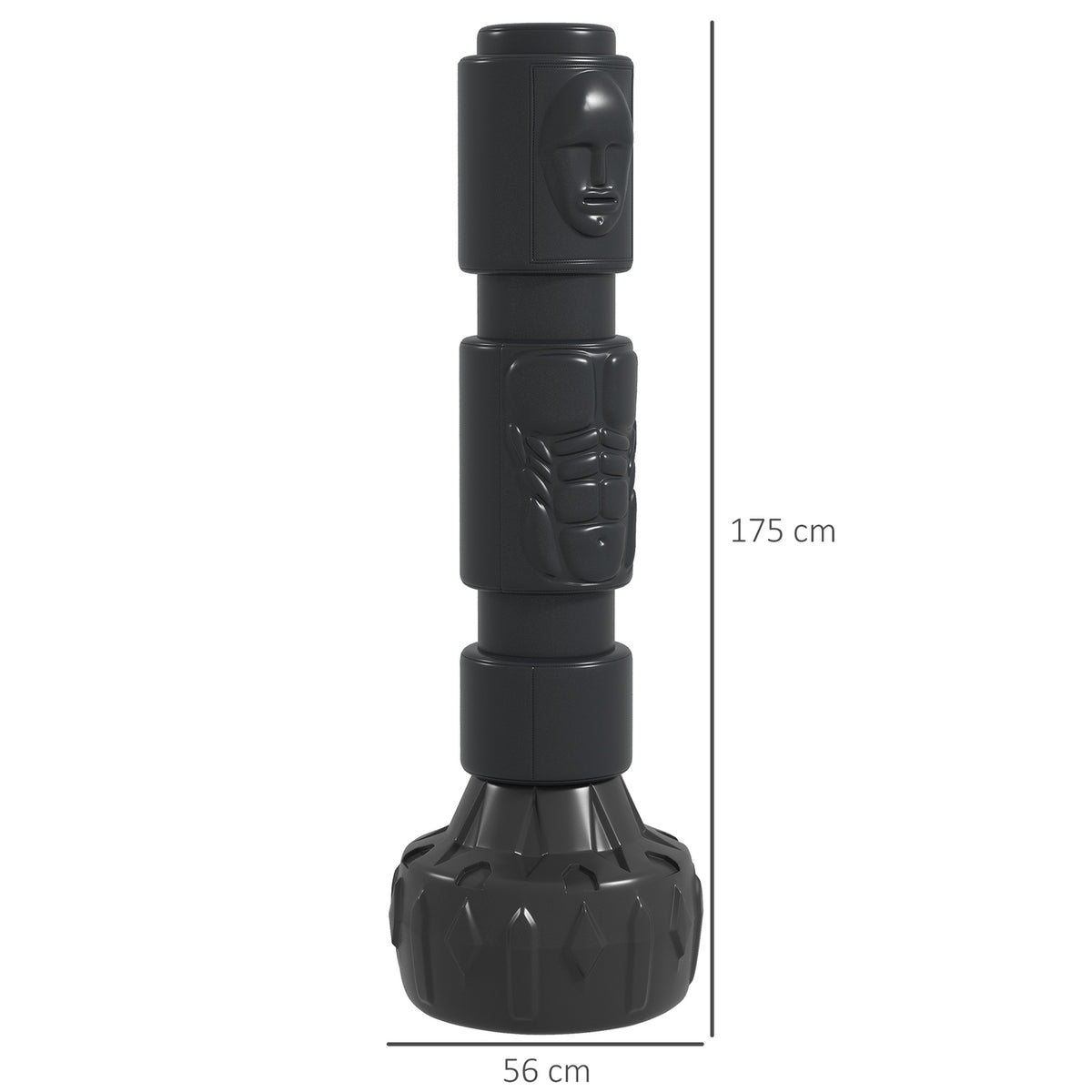 Freestanding Punching Bag Adjustable Standing Punching Bag With Suction Cup Base For Boxing & Kickboxing, Faux Leather