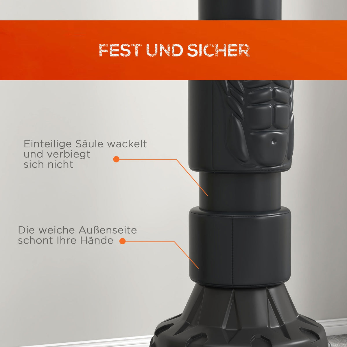 Freestanding Punching Bag Adjustable Standing Punching Bag With Suction Cup Base For Boxing & Kickboxing, Faux Leather