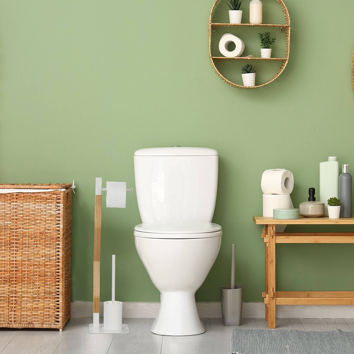 Freestanding toilet seat